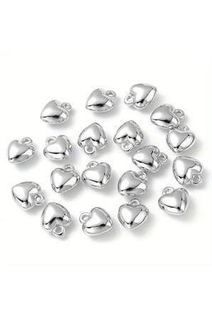 Mini Kalp Charm – Gümüş Kaplama Çok Amaçlı Takı Aparatı Adet Olarak Satılmaktadır