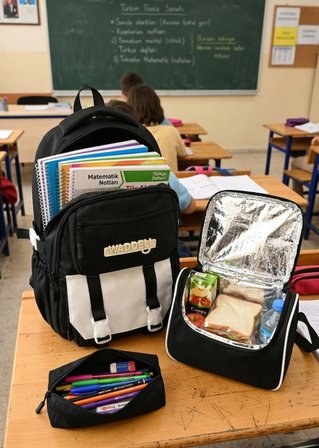 Lisanslı Twill Kumaş Niss Model Okul Sırt Çantası,Termal Beslenme Çantası Ve Kalemlik