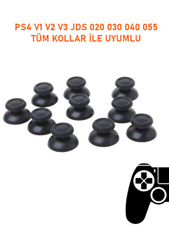 PS4 V1 V2 Tüm Kollar İle Uyumlu Analog Topuz Başlık Gri Renk Kaliteli Ürün Kol Tamir (1 Adet)