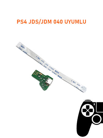 PS4 V2 KOLLAR İLE UYUMLU JDS JDM 040 USB PORT SOKET VE 12 PIN FLEX KABLO