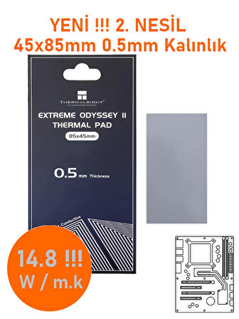 Termalright Odyssey Extreme 2. Nesil 14.8 W/m.k Termal Pad 45x85x0,5mm