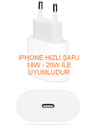 Mu model Iphone 18w 20w Hızlı Şarj Aleti Kablo Koruyucu Set