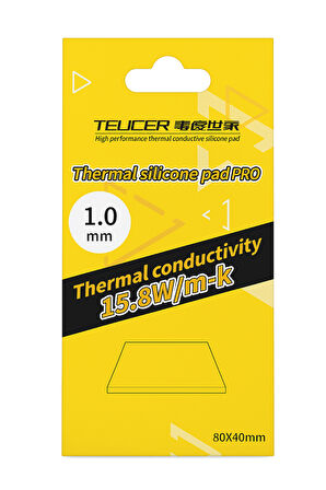 1 adet TEUCER 600 Termal Ped, CPU 80*40*1mm 15.8W/Mk