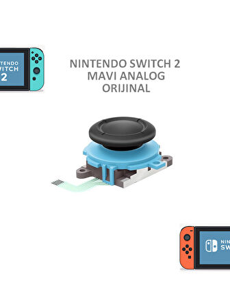 Nintendo Switch 2 NS2 Joystick (Joycon) Analog Stick V2 Mavi