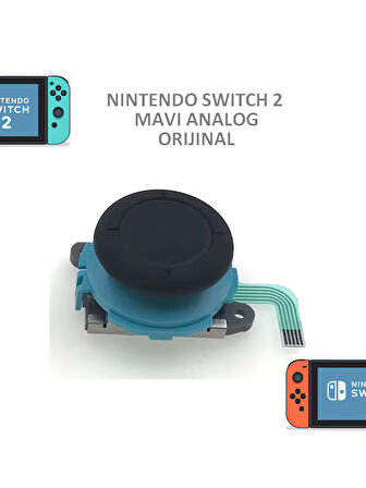Nintendo Switch 2 NS2 Joystick (Joycon) Analog Stick V2 Mavi