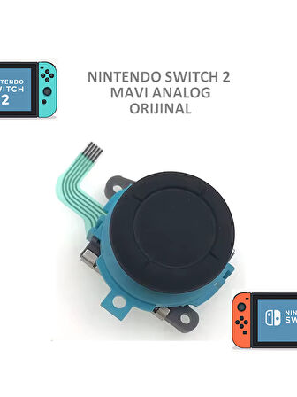 Nintendo Switch 2 NS2 Joystick (Joycon) Analog Stick V2 Mavi