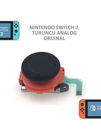 Nintendo Switch 2 NS2 Joystick (Joycon) Analog Stick V2 Turuncu