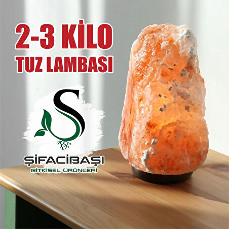  ŞİFACIBAŞI Himalaya Tuz Lambası 2 3 Kilo Kablo+Ampul Seti