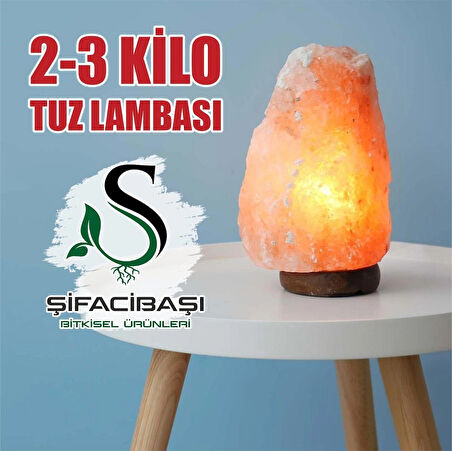  ŞİFACIBAŞI Himalaya Tuz Lambası 2 3 Kilo Kablo+Ampul Seti