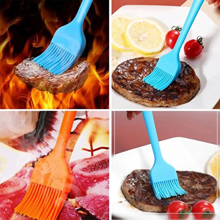 1 Slikon Spatula +1 Adet Slilkon Yumurta Fırçası + 1 Adet kaşık 3lü Mutfak Set