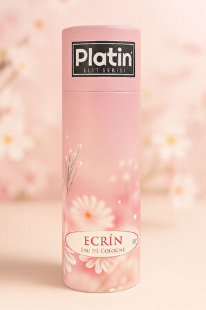 Platin Elit Serisi Silindir Kutu Ahşap Kapaklı 80° 250 Cc. Cam Şişe Ecrin Kolonyası