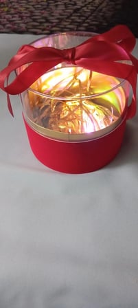 Silindir Hediye Kutusu (Kadife-Işıklı)