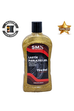 Altın Simli Jel Lastik Parlatıcı 500 Ml + Sünger Hediye