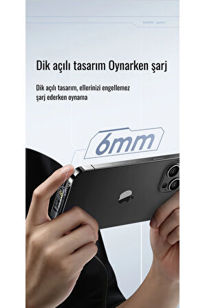 Usams SJ583 20W Lightning to Type-C Dirsek Hızlı Şarj ve Veri Kablosu 1.2m Şeffaf Siyah