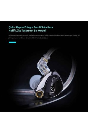 Kz Castor Pro Bass Versiyon 2dd Iem Kulak Içi Kulaklık Mikrofonlu