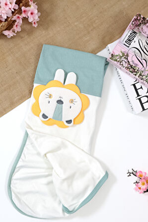 Kız Erkek Bebek Çift Katlı Natural Penye Battaniye STL6980