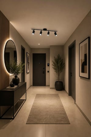 Spoty 4'Lü Siyah Renkli GÜN IŞIĞI Modern Tasarım Salon - Mutfak - Banyo Spot Sıralı Avize