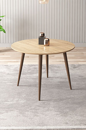 Adel Serisi 90x90 Atlantik Çam MDF Mutfak Masa Takımı 4 Adet Sandalye  
