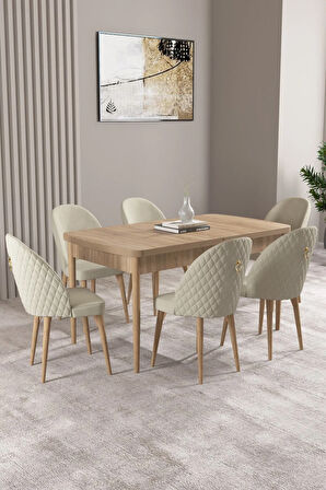 Ikon Siyah Mermer Desen 80x132 MDF Açılabilir Yemek Masası Takımı 4 Sandalye, 1 Bench