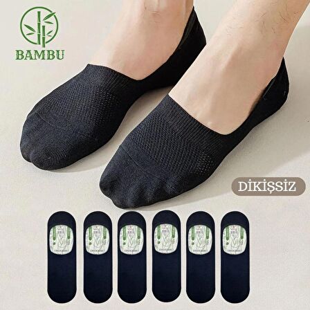 Bambu Babet Çorap Dikişsiz Parfümlü Silikonlu Bayan Babet Çorap
