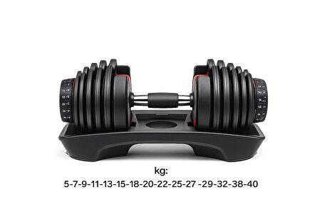 Ayarlanabilir Dambıl  Ve Stand Seti 2 x 40 Kg Ayarlanabilir  Mekanizmalı Dambıl + Dambıl Standı 