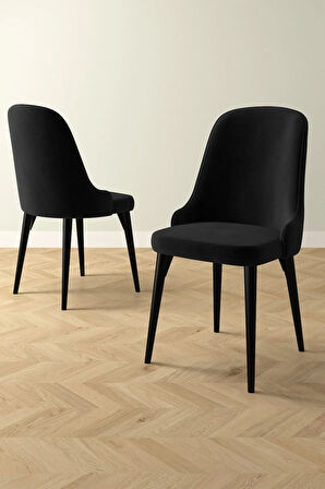 Ikon Siyah Mermer Desen 80x132 MDF Açılabilir Mutfak Masası Takımı 4  Sandalye