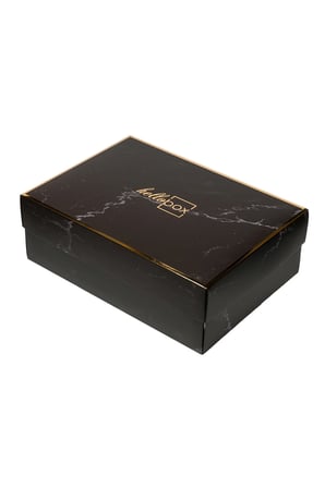 Premium Siyah Çikolata Hediye Kutusu Seti - Premium Çikolata - Executive Box - Çelik Termoslu, İçi Gold Kupa Bardaklı, Kolonyalı Kurumsal Tebrik Sepeti