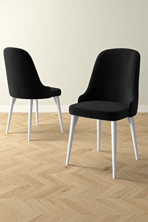 Ikon Beyaz Mermer 80x132 Açılabilir Mdf Masa Yemek Odası Takımı, Mutfak Takımı 6 Adet Sandalye