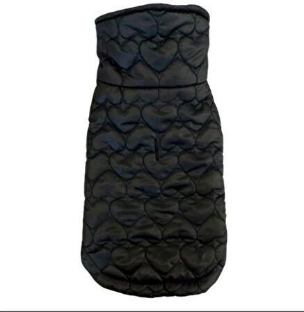 Gedyco Siyah Kapitone İçi Peluşlu Küçük Irk Köpek Yeleği