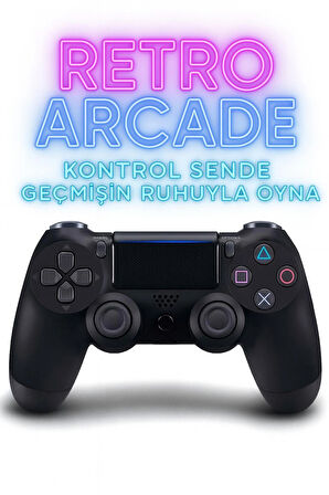 Yeni Nesil PS4 Kolu Kablosuz, Şarj Edilebilir, Ergonomik + Titremeli + Dayanıklı Oyun Dostu Siyah