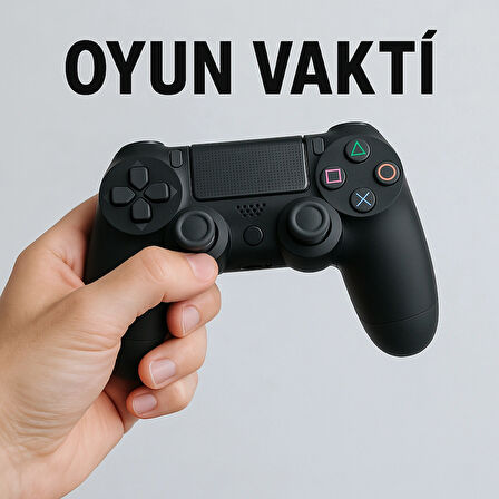 Yeni Nesil PS4 Kolu Kablosuz, Şarj Edilebilir, Ergonomik + Titremeli + Dayanıklı Oyun Dostu Siyah
