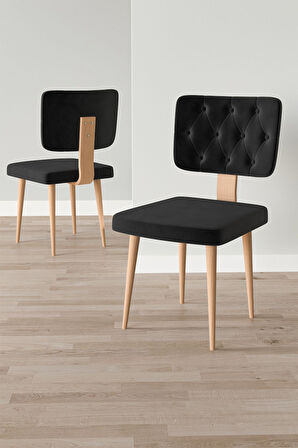 Lars Atlantik 80x132 Açılabilir Mdf Masa Yemek Odası Takımı,Mutfak Takımı 4 Adet Sandalye