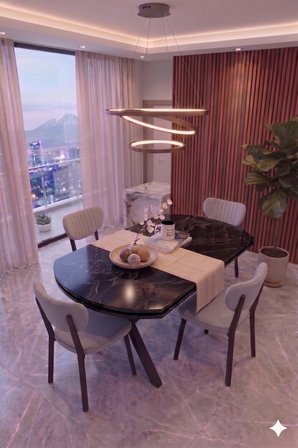 Nova Serisi Modern Yemek Masası Takımı - 4 Kişilik Salon & Mutfak Seti - Renk Seçenekli