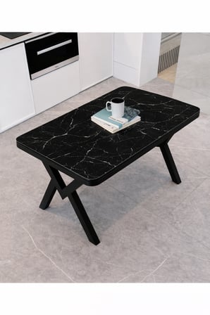  70x110 Sabit Mutfak Yemek Masası Takımı + 4 Adet Elma Sandalye