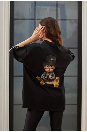 Pamuk Free Your Mind Baskılı Unisex Oversize T-shirt