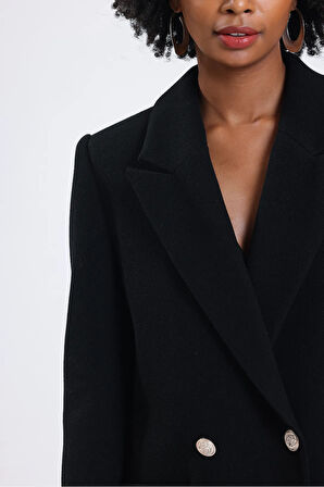 FemiChic Siyaj Oversize Düğmeli Ceket