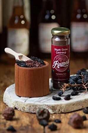 Öğütülmüş Siyah Üzüm Çekirdeği 70gr