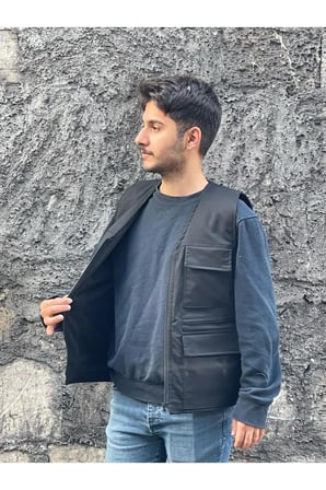 Erkek Yazlık Keten Kumaş Avcı Yelek Çok Cepli 7 Cep Beden tablosuna göre sipariş veriniz.