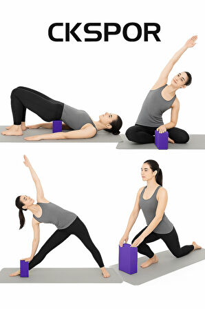 2' li Yoga Blok Seti  Pilates Yoga Denge Köpüğü 1 Çift  
