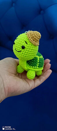 Amigurumi kaplumbağa oyuncak / anahtarlık