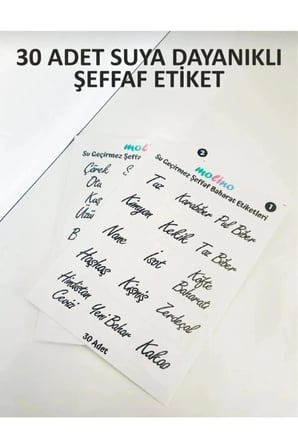 6'lı 250 ml Vakumlu Akrilik Baharatlık Seti Saklama Kabı (30 ADET ŞEFFAF ETİKET HEDİYELİ)
