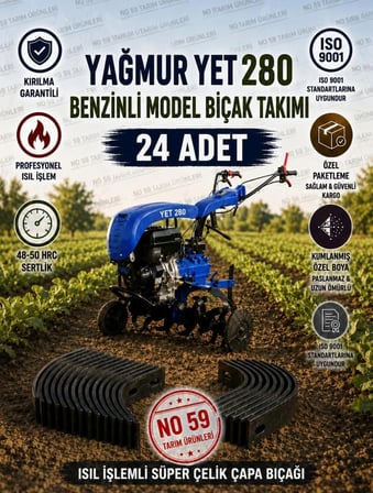 Yağmur Yet 280 Çapa Bıçağı 24 Adet