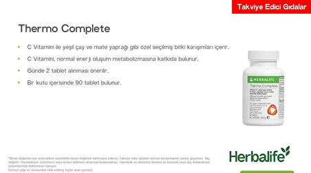 Herbalife Thermo Complete® - Spor ve Yoğun Günler İçin Zindelik Takviyesi