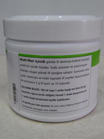 Multi-Fiber Lifli ve Elma Aromalı İçecek Tozu 204 g 