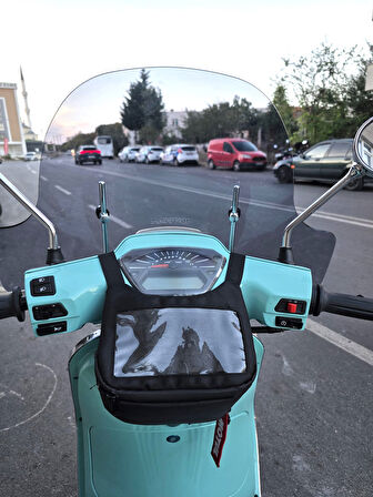 MOTOCAM Skyjet Bellina Ön Cam 2024-2025 Model 41cm Füme Renkli 4mm Elcikli APARATSIZDIR