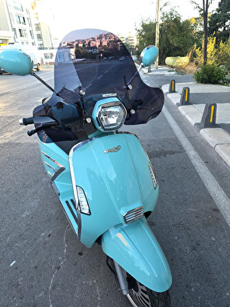 MOTOCAM Skyjet Bellina Ön Cam 2024-2025 Model 41cm Siyah Renkli 4mm Elcikli APARATSIZDIR