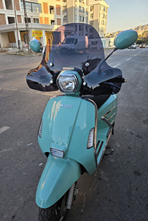 MOTOCAM Skyjet Bellina Ön Cam 2024-2025 Model 41cm Siyah Renkli 4mm Elcikli APARATSIZDIR