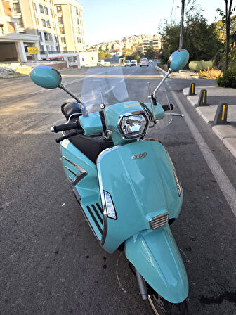 MOTOCAM Skyjet Bellina Ön Cam 2024-2025 Model 37cm Şeffaf Renkli 4mm APARATSIZDIR