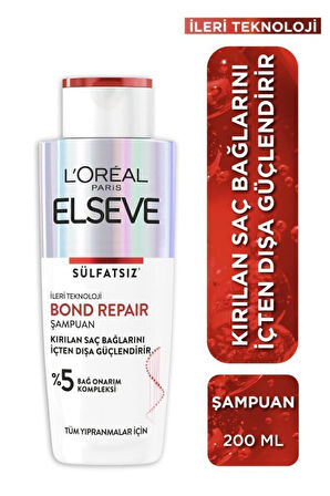 Elseve Bond Repair Bağ Onarıcı Saç Bakım Seti Şampuan +bakım Kremi +şampuan Öncesi Kurtarıcı Bakım