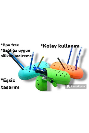 Silicon Kalem Kutusu, Crocs Süslü Kalemlik,